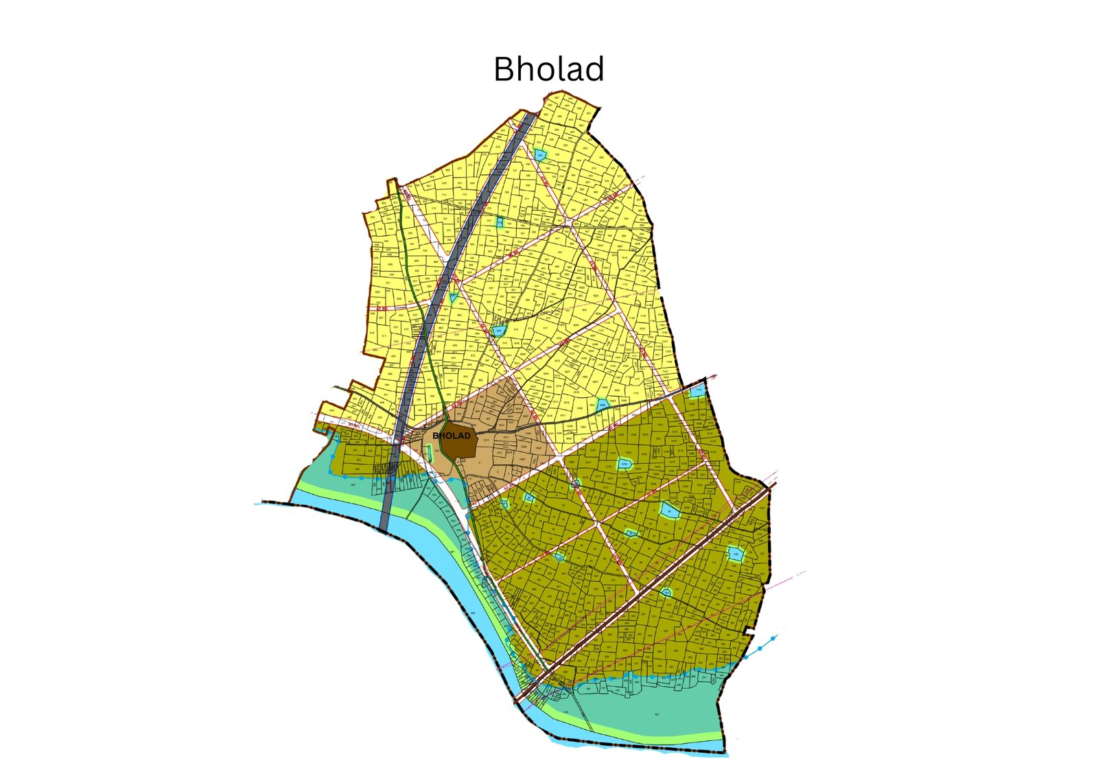 LADA village planning map of Bholad