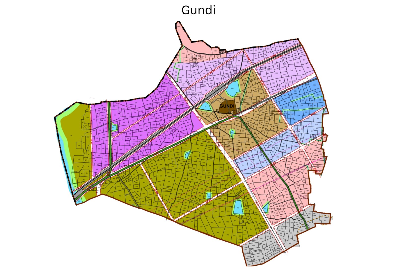 LADA village planning map of Gundi