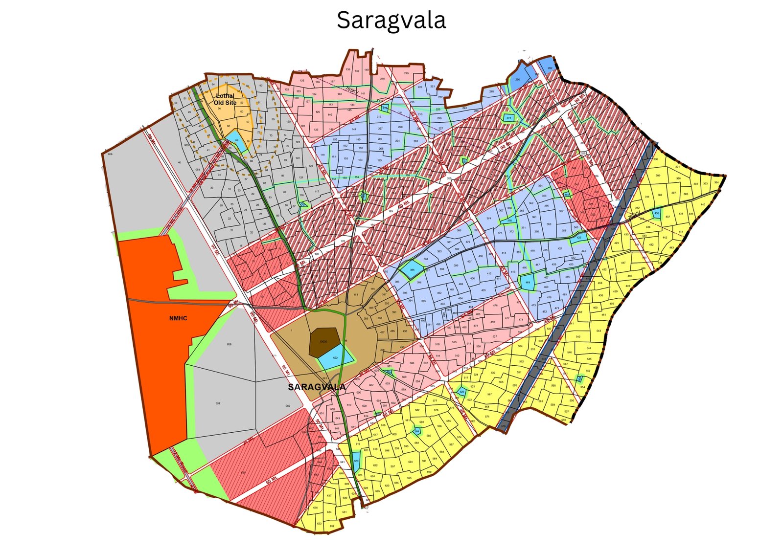 LADA village planning map of Saragvala