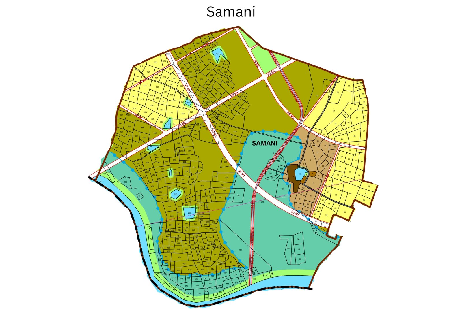 LADA village planning map of Samani