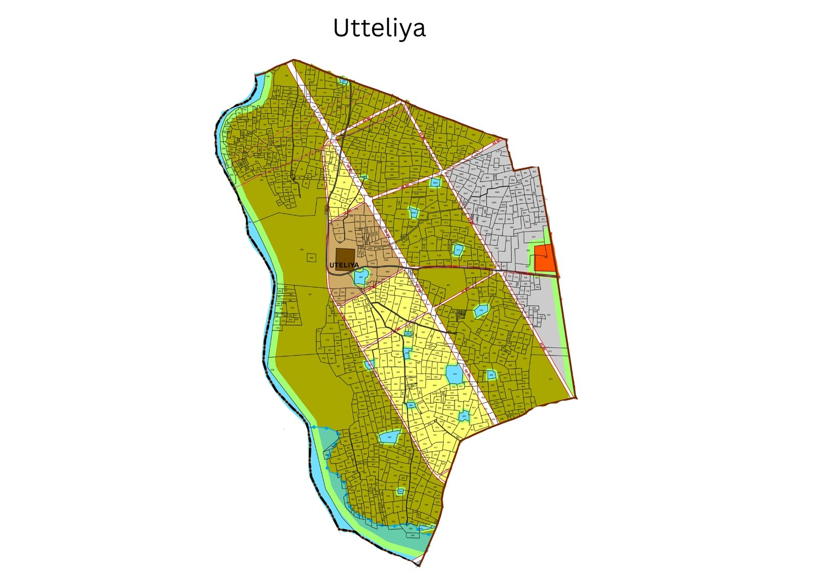 LADA village planning map of Utteliya