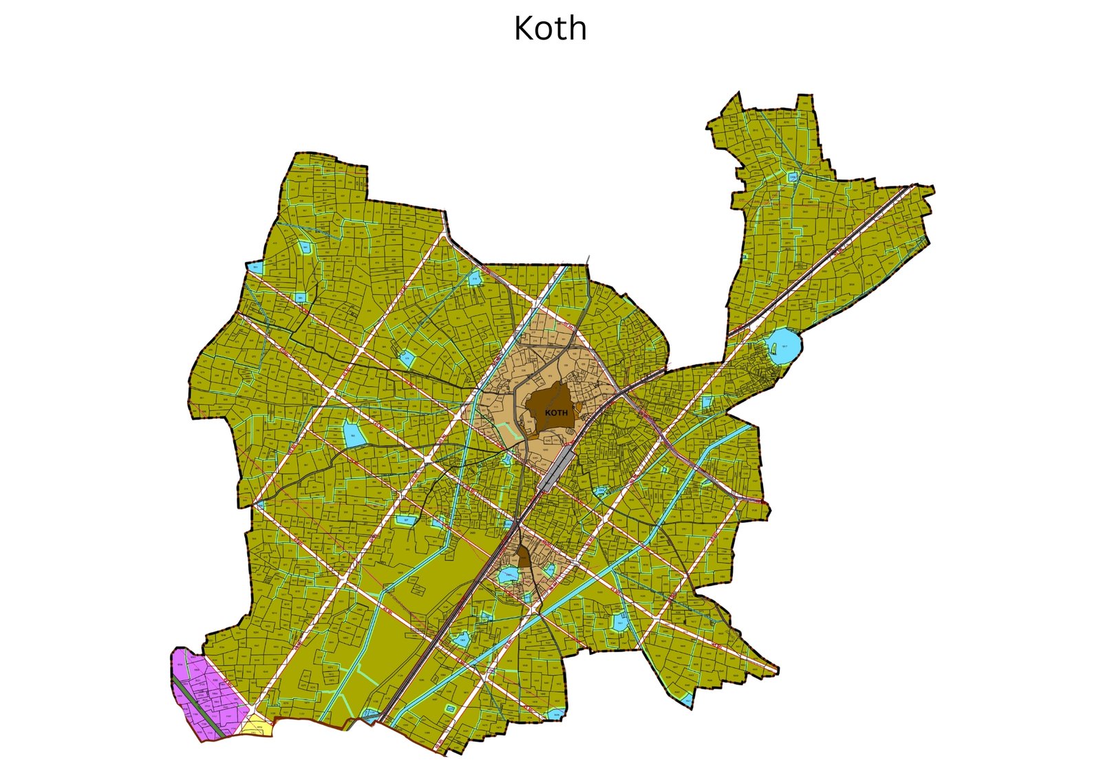 LADA village planning map of Koth